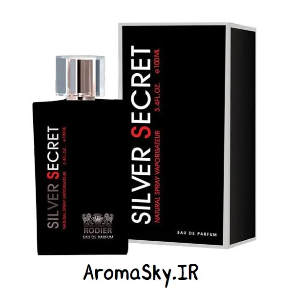 عطر مردانه رودیر مدل Silver Secret سیلور سکرت 100 میلی ‌لیتر عطر آسمان